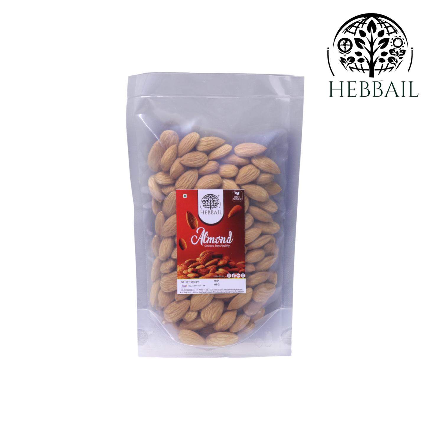 Premium Raw Almonds | Hebbail Natural Foods