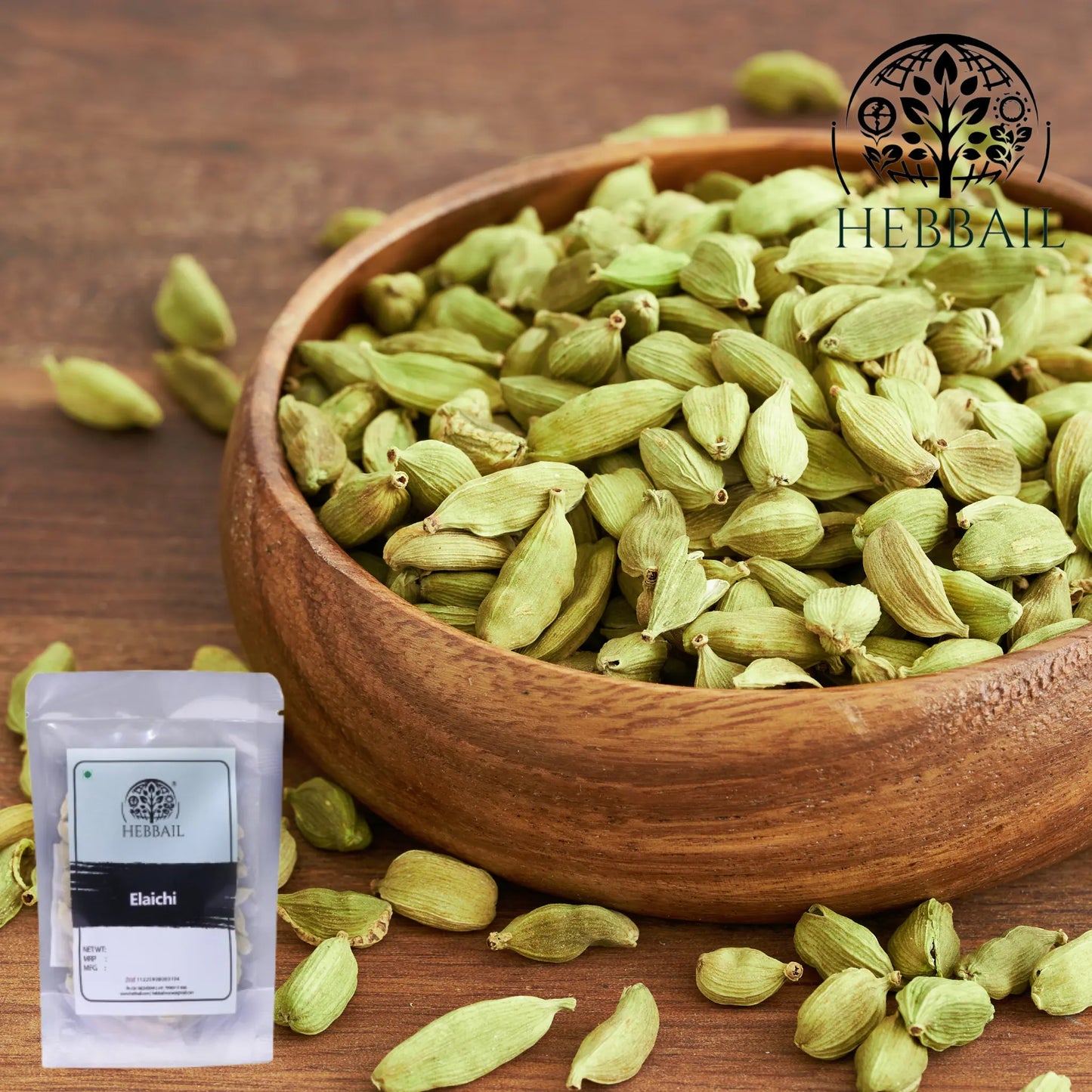 Premium Green Cardamom (Elaichi) | Hebbail Natural Spices - Hebbail