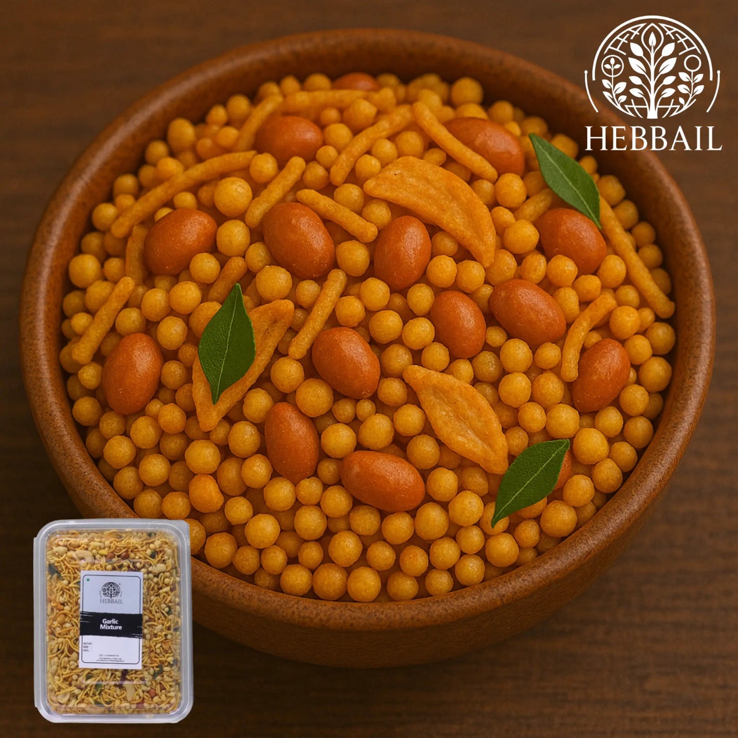 Hebbail Garlic Mixture | Crunchy & Flavorful Snack - Hebbail