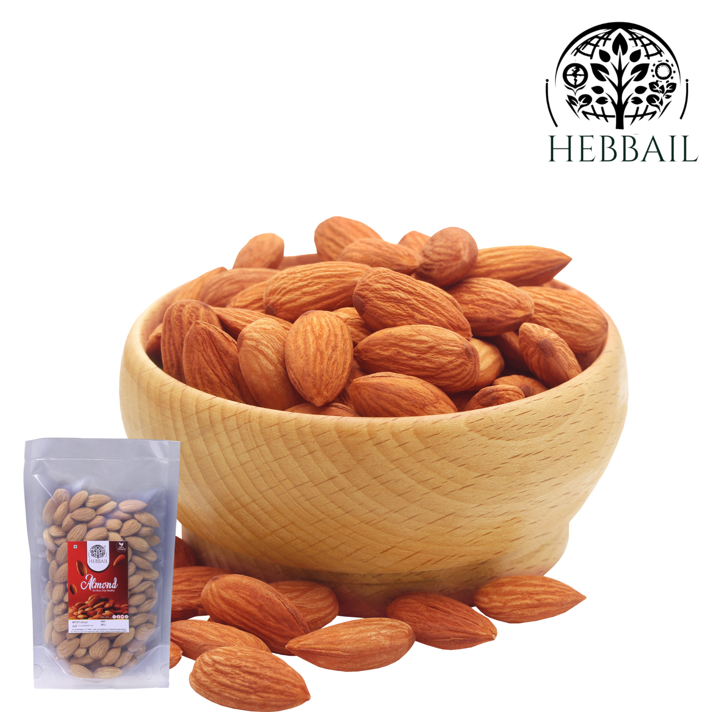 Premium Raw Almonds | Hebbail Natural Foods