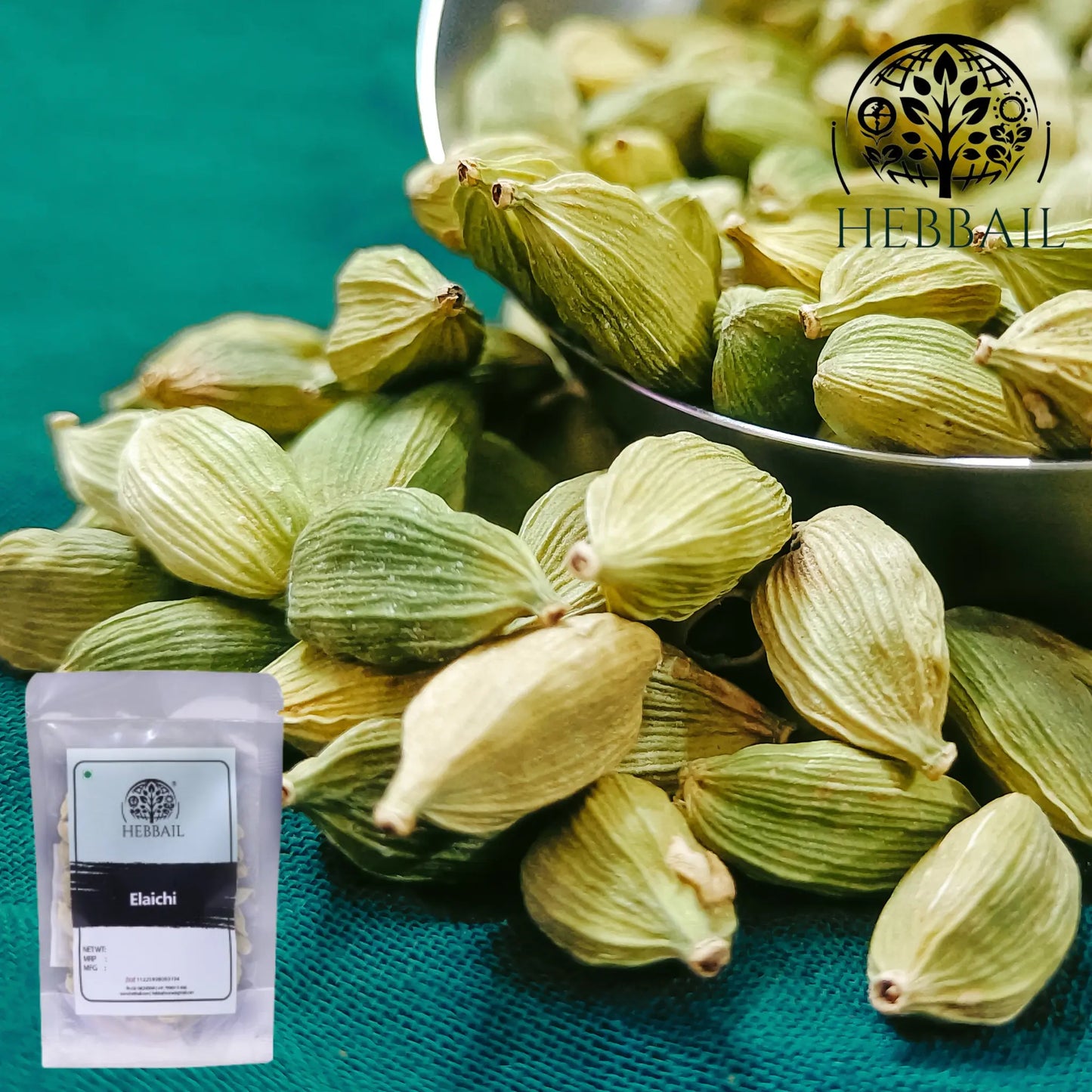 Premium Green Cardamom (Elaichi) | Hebbail Natural Spices - Hebbail