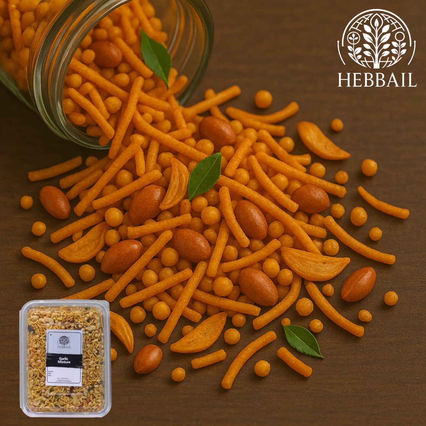 Hebbail Garlic Mixture | Crunchy & Flavorful Snack - Hebbail