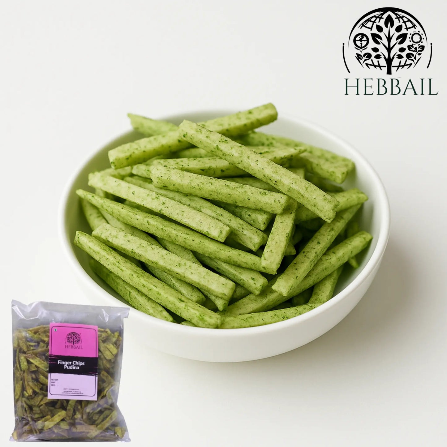 Pudina Finger Chips | Hebbail Crunchy Snacks - Hebbail