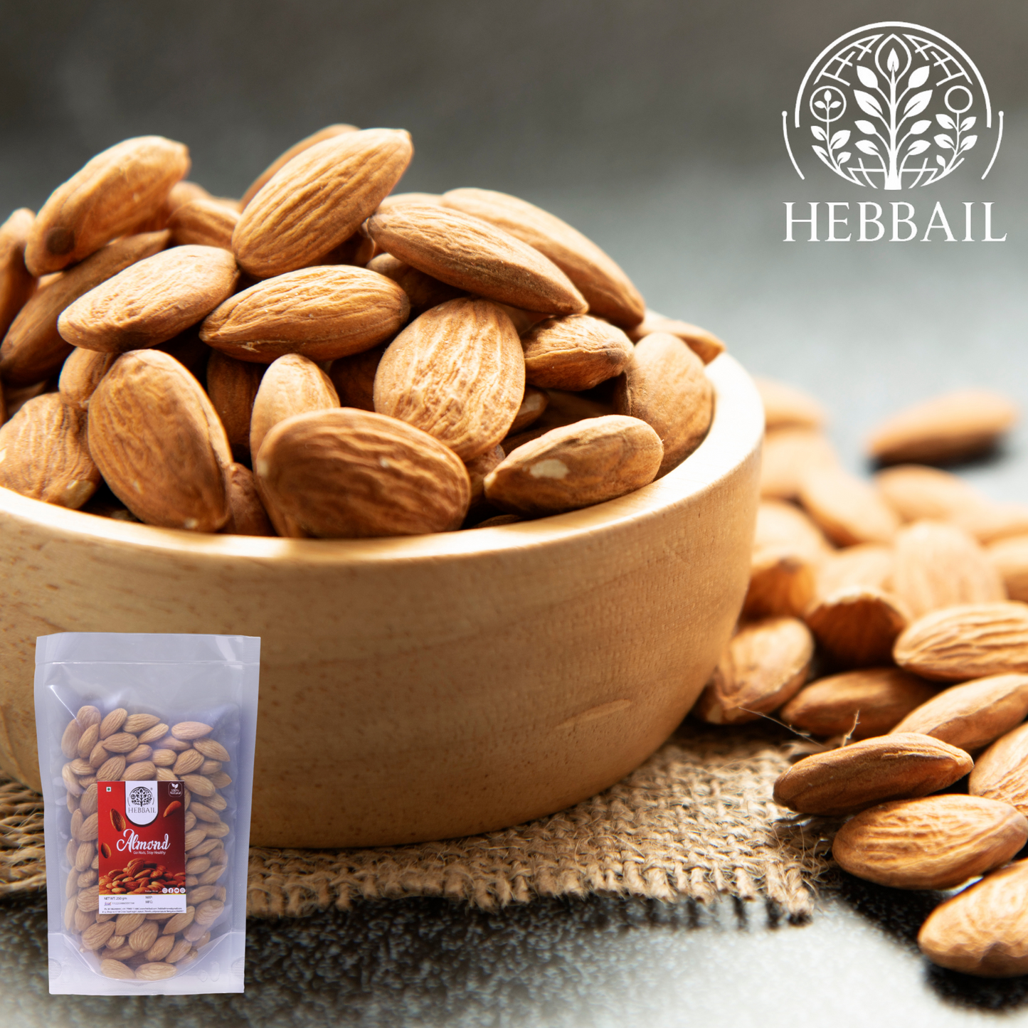 Premium Raw Almonds | Hebbail Natural Foods