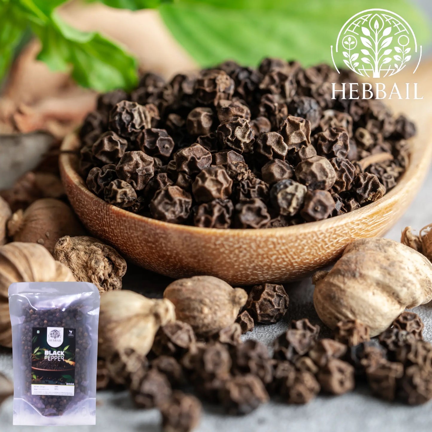 Premium Whole Black Pepper | Hebbail Natural Spices - Hebbail