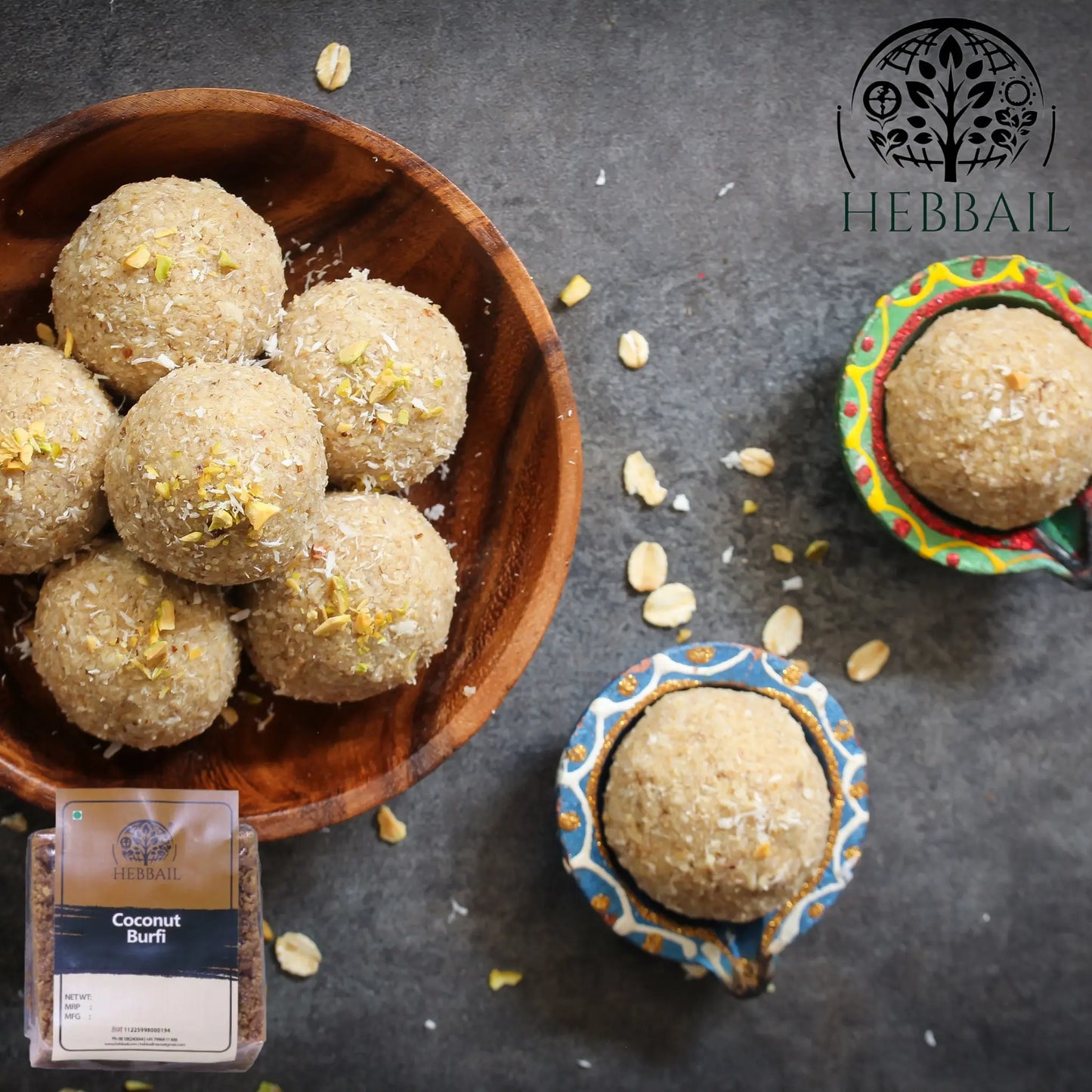 Traditional Coconut Barfi | Hebbail Sweets - Hebbail