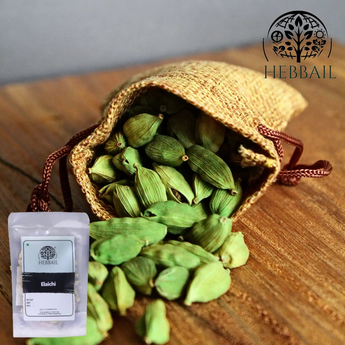 Premium Green Cardamom (Elaichi) | Hebbail Natural Spices - Hebbail