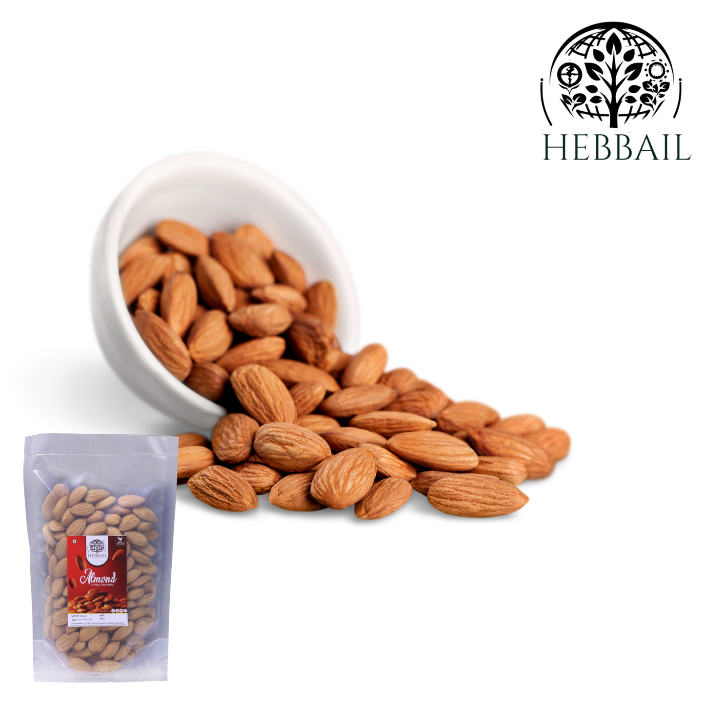 Premium Raw Almonds | Hebbail Natural Foods