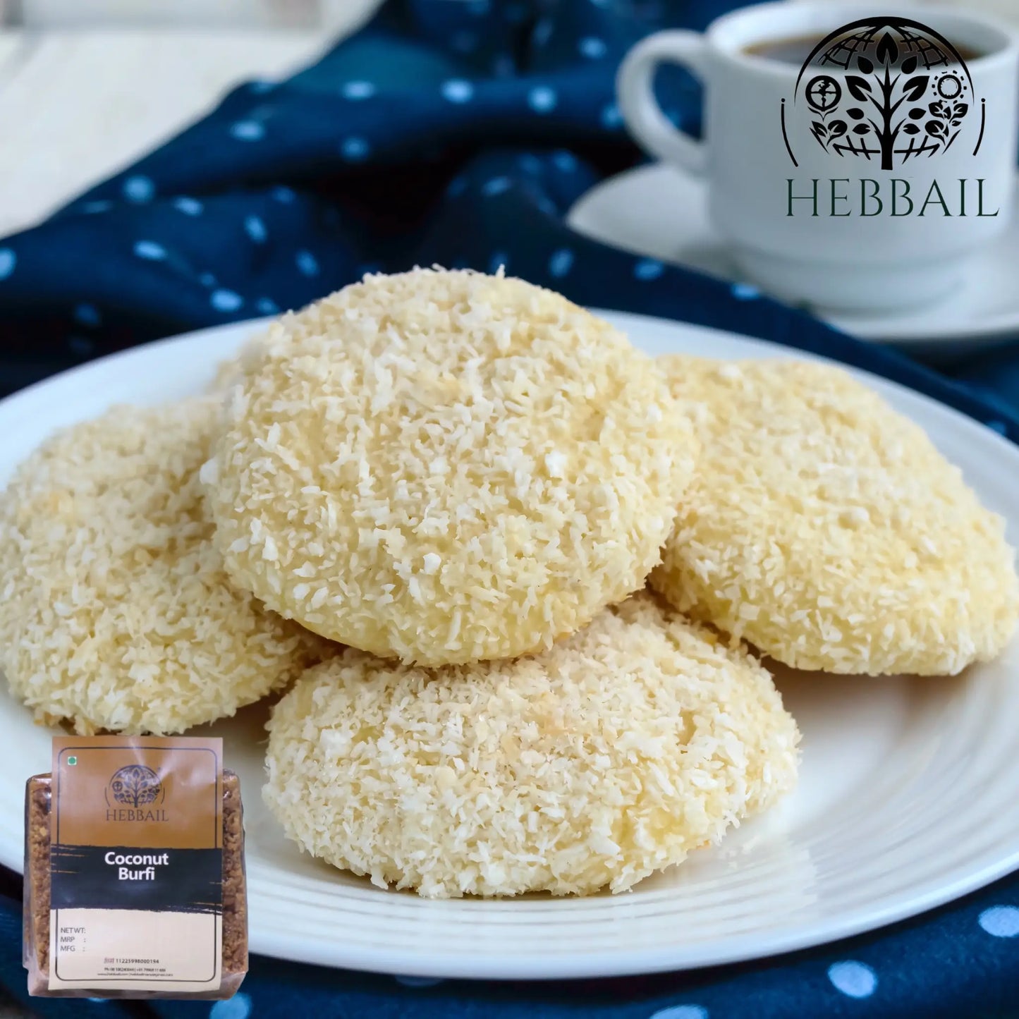 Traditional Coconut Barfi | Hebbail Sweets - Hebbail
