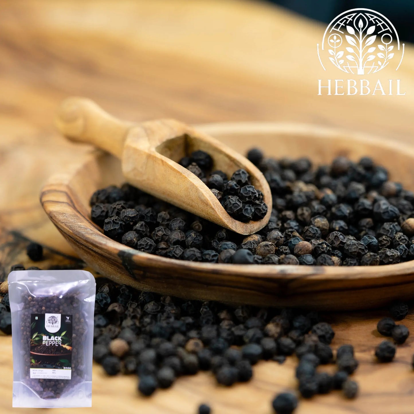 Premium Whole Black Pepper | Hebbail Natural Spices - Hebbail