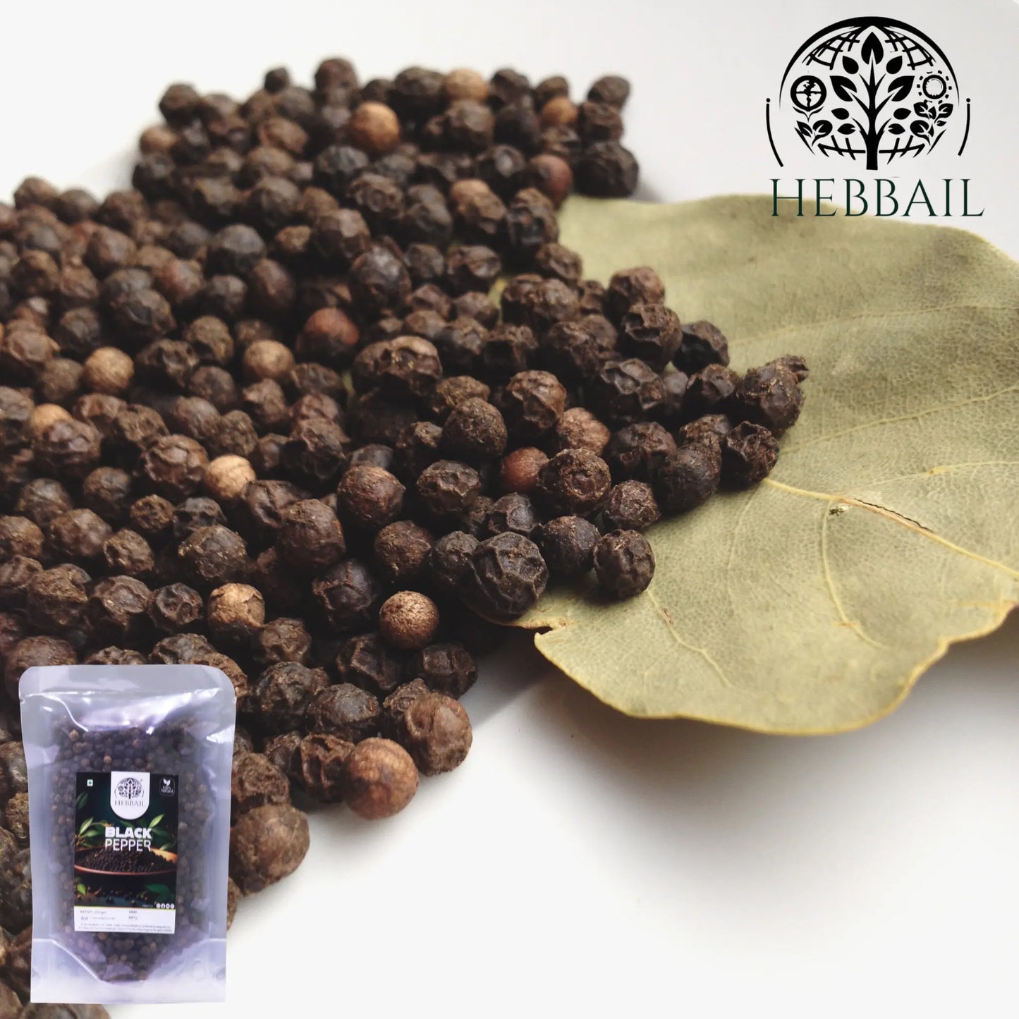 Premium Whole Black Pepper | Hebbail Natural Spices - Hebbail