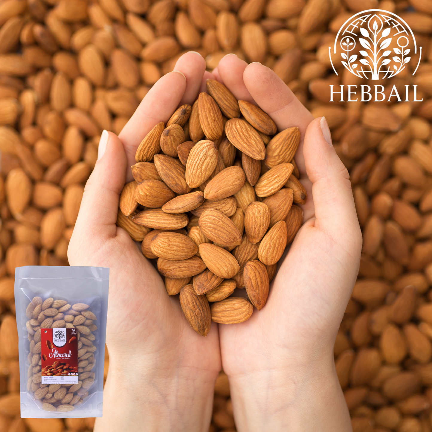 Premium Raw Almonds | Hebbail Natural Foods