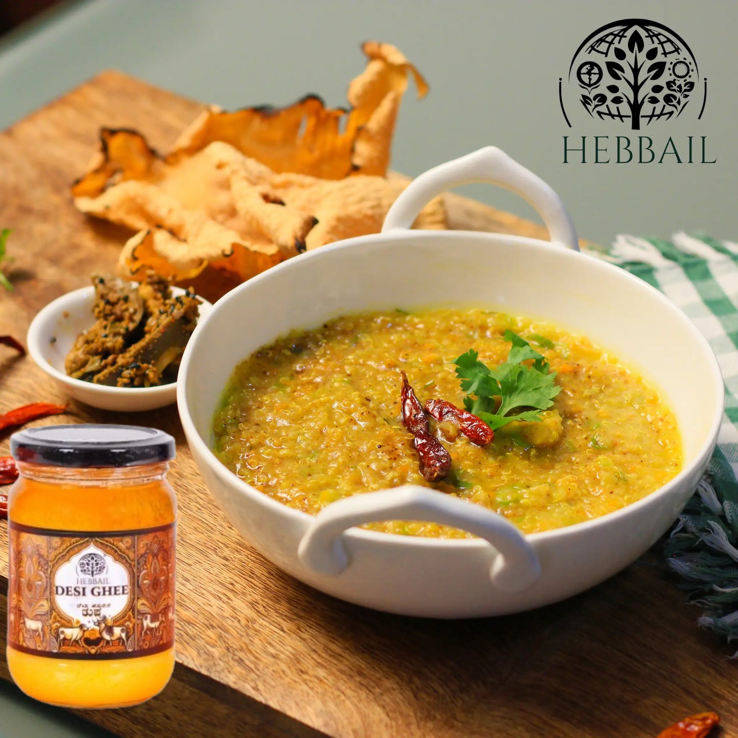 Hebbail Desi A2 Cow Ghee | Traditional Bilona Method | Malenadu Grazing Cows - Hebbail
