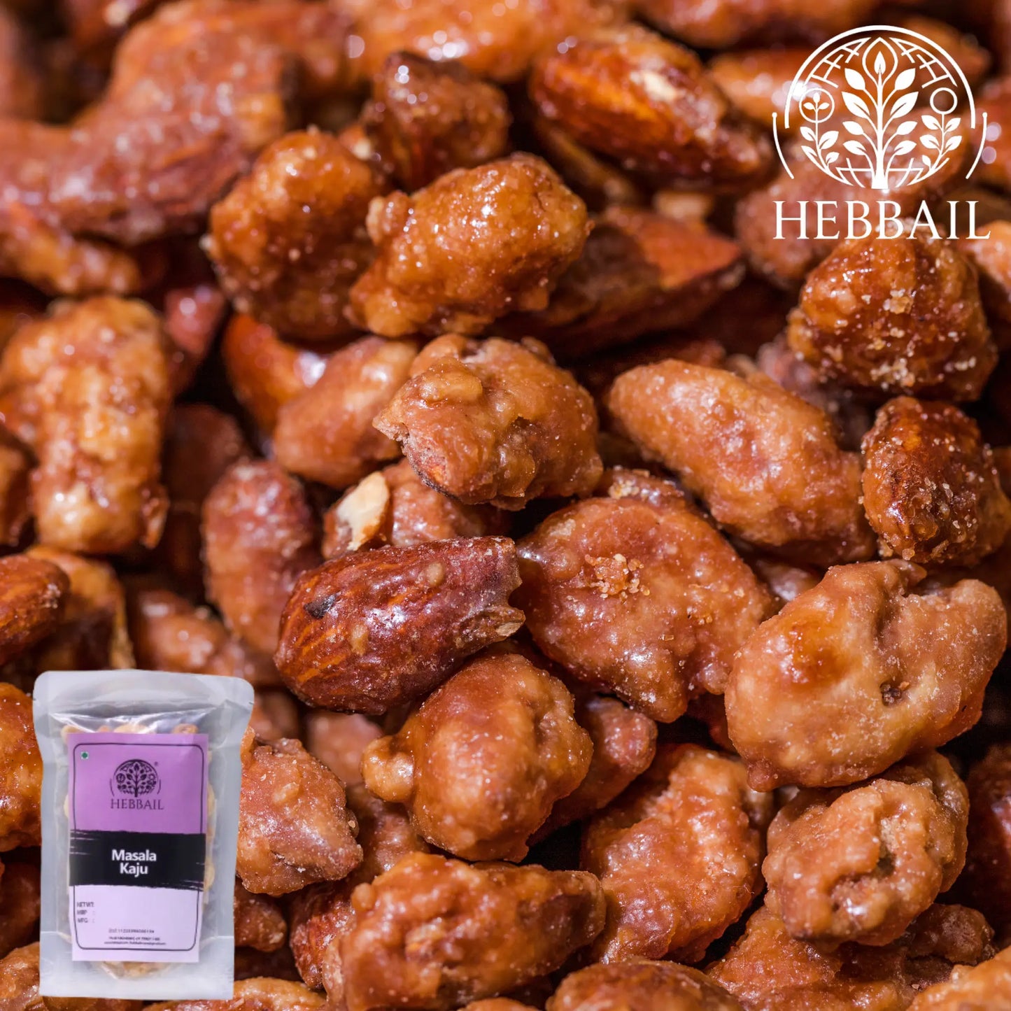 Masala Kaju (Spiced Cashews) | Hebbail Crunchy Snacks - Hebbail