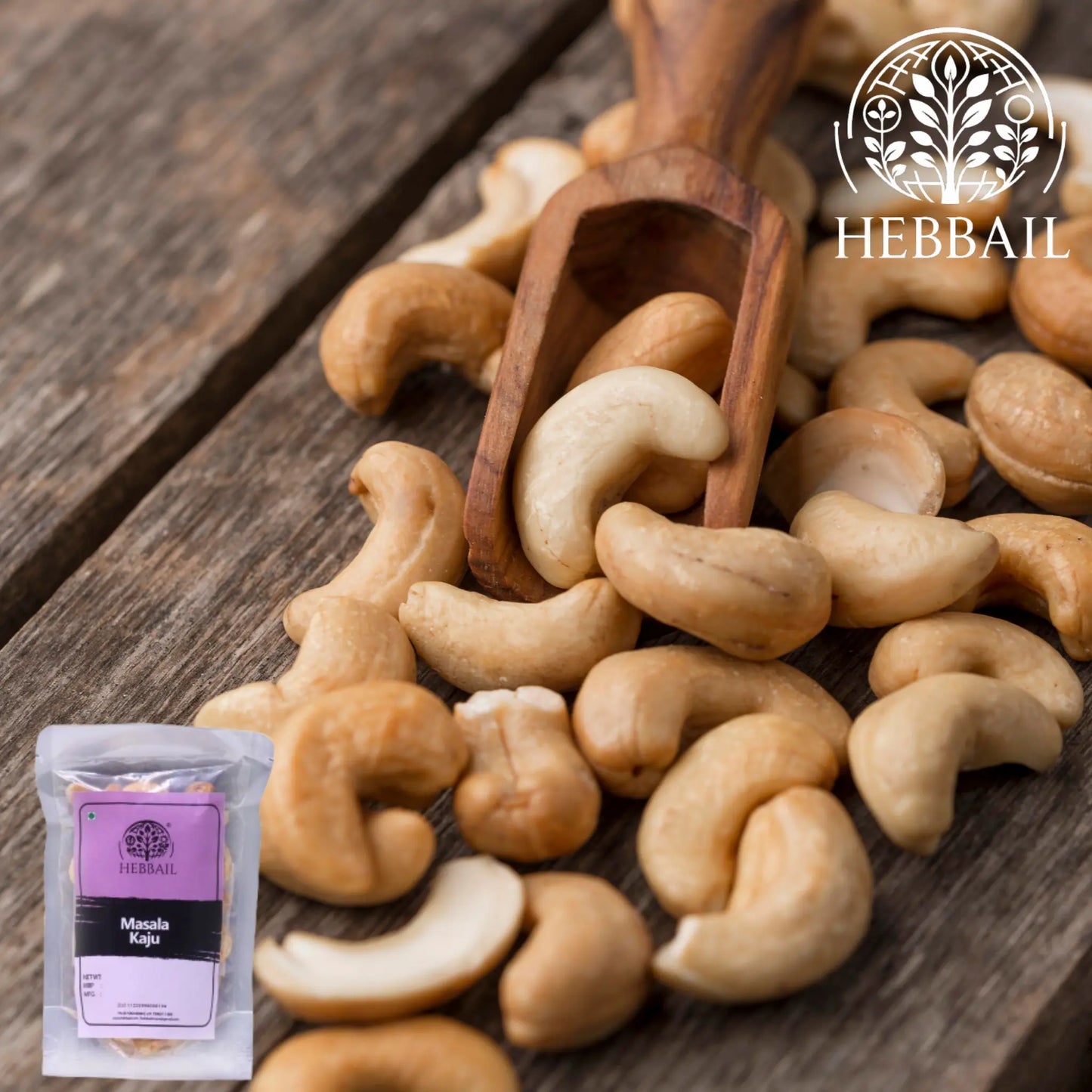 Masala Kaju (Spiced Cashews) | Hebbail Crunchy Snacks - Hebbail