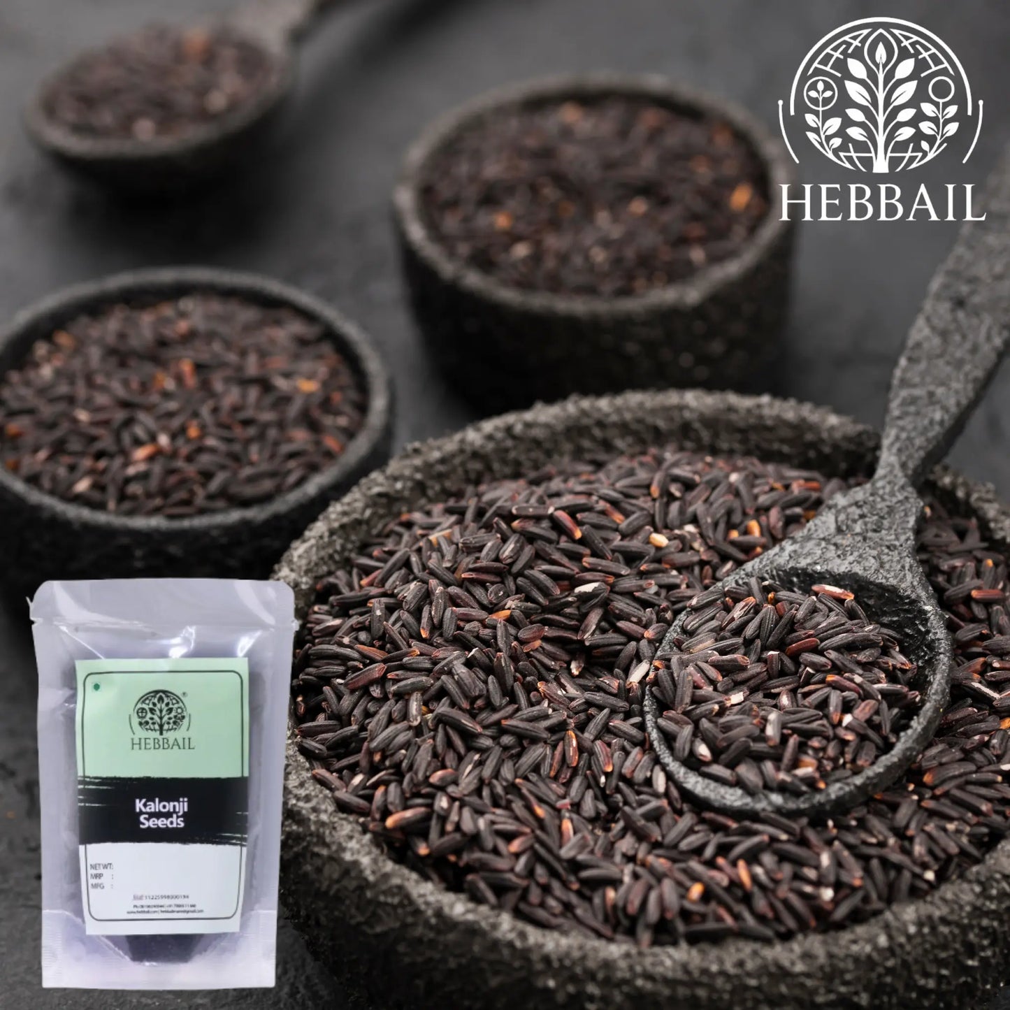 Premium Kalonji Seeds (Nigella Seeds) | Hebbail Natural Spices - Hebbail