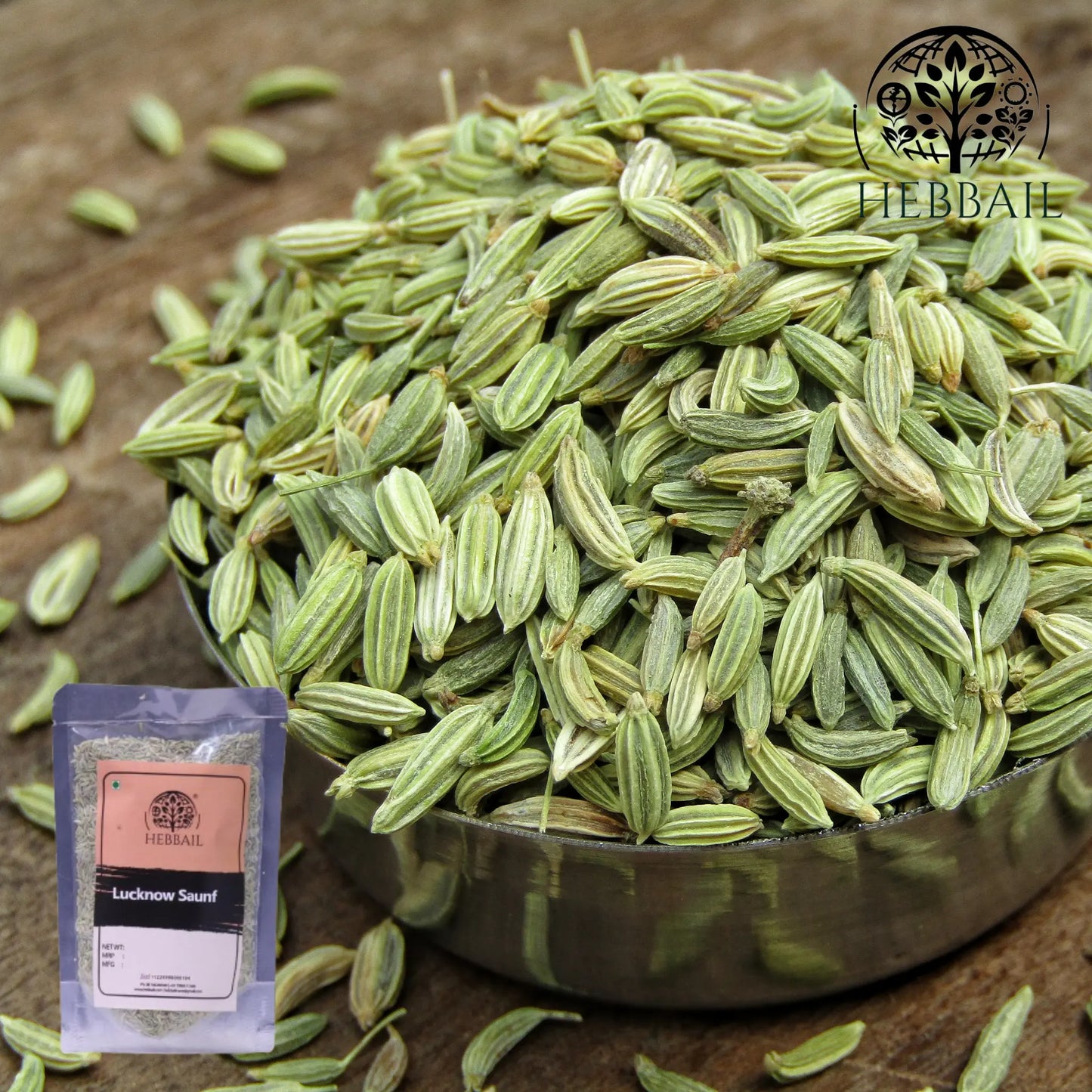 Premium Lucknowi Saunf (Fennel Seeds) | Hebbail Natural Spices - Hebbail