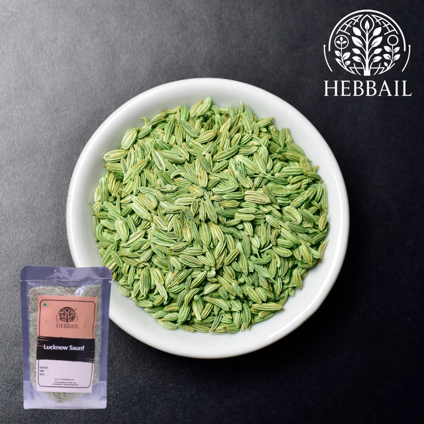Premium Lucknowi Saunf (Fennel Seeds) | Hebbail Natural Spices - Hebbail