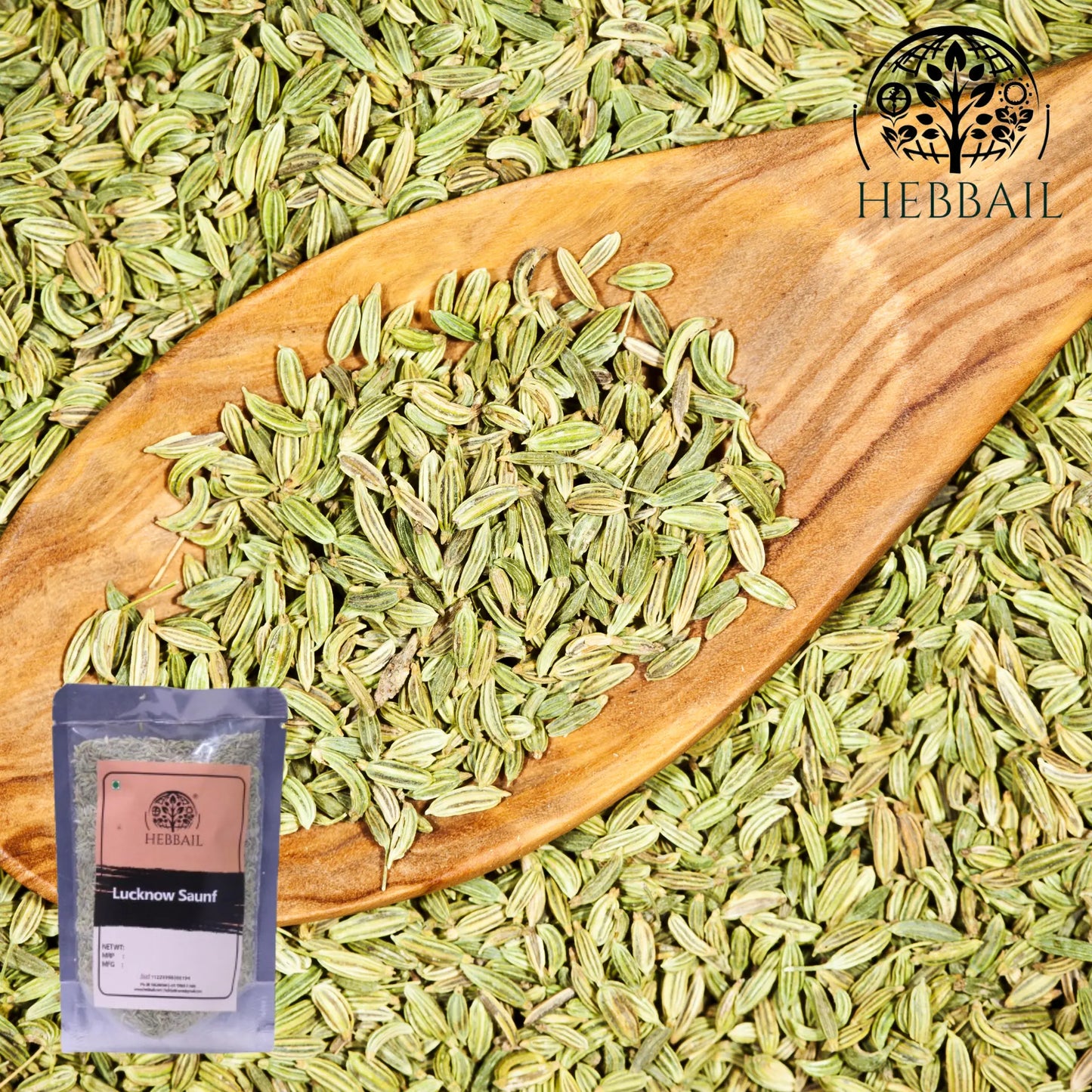 Premium Lucknowi Saunf (Fennel Seeds) | Hebbail Natural Spices - Hebbail