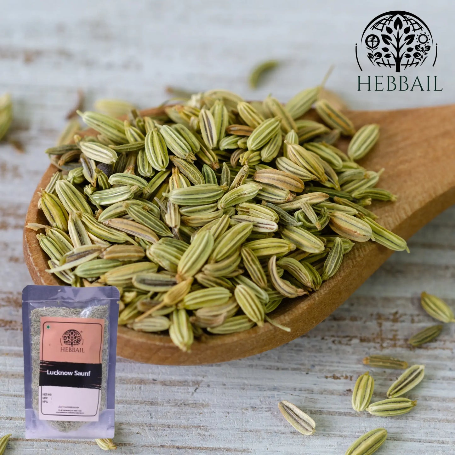 Premium Lucknowi Saunf (Fennel Seeds) | Hebbail Natural Spices - Hebbail