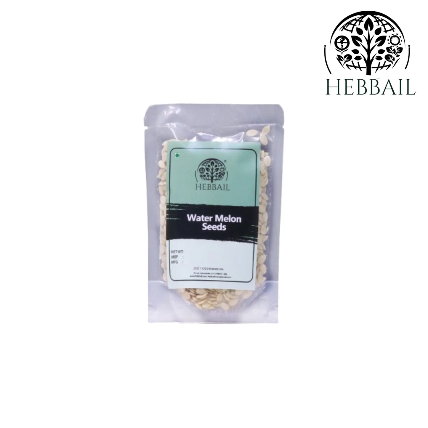 Premium Watermelon Seeds 100 grm | Hebbail Natural Superfoods - Hebbail