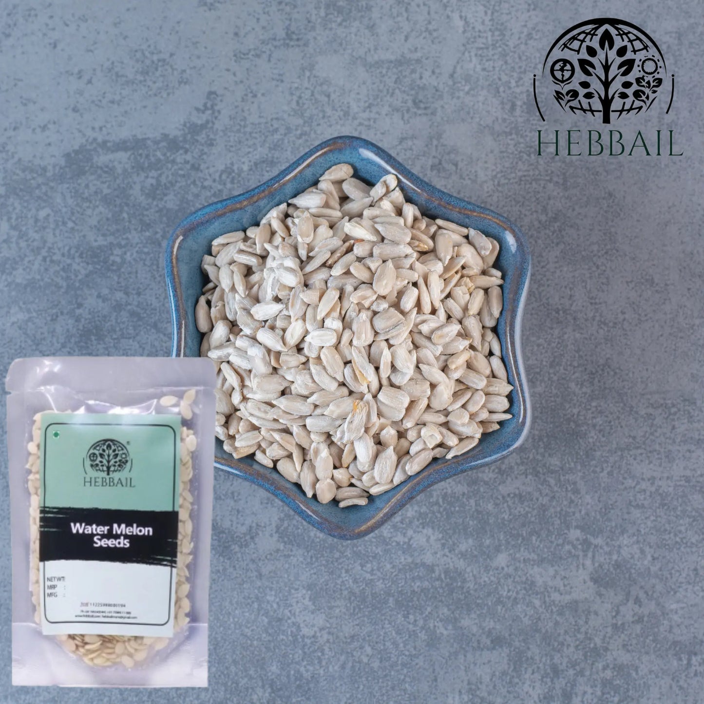 Premium Watermelon Seeds 100 grm | Hebbail Natural Superfoods - Hebbail