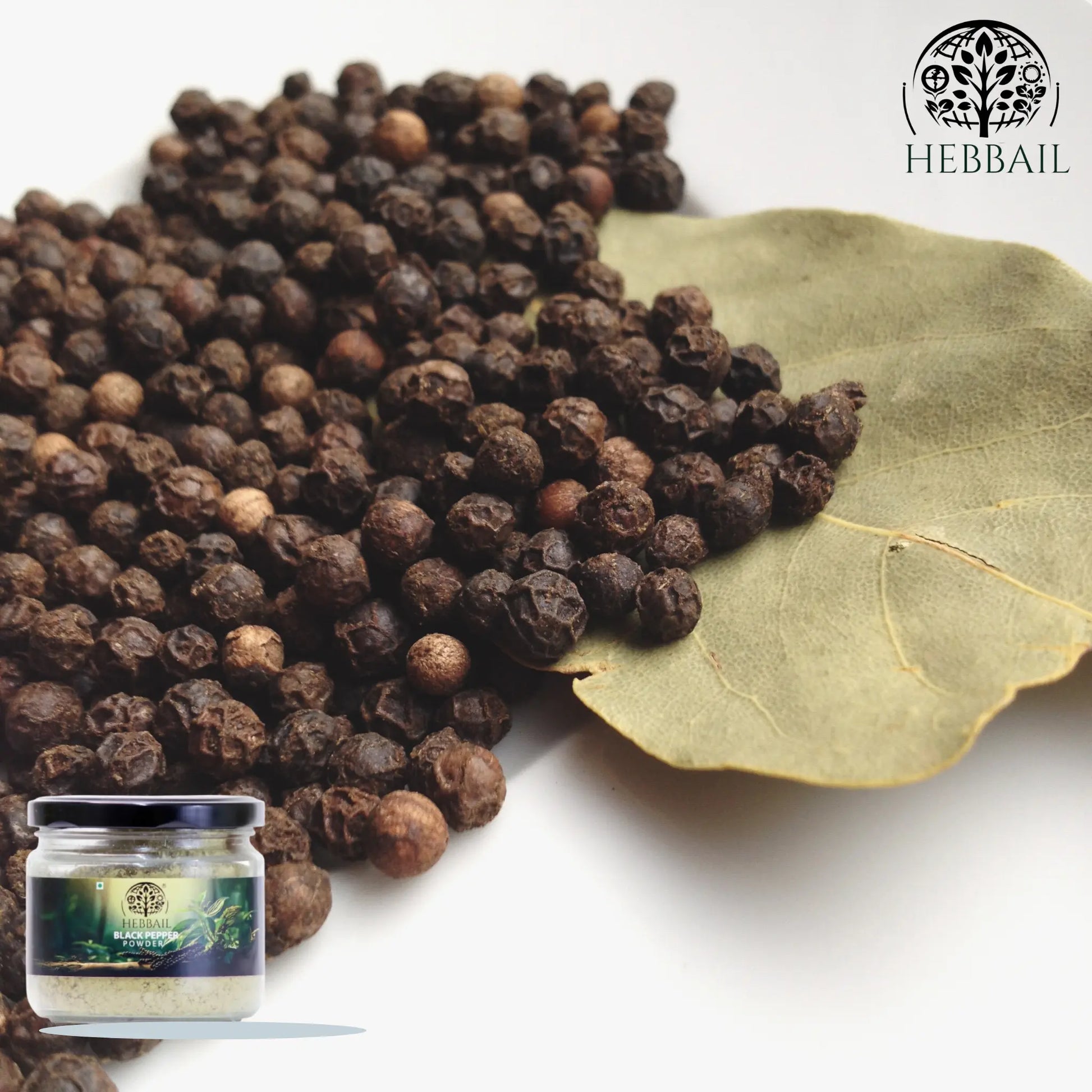 Pure Black Pepper Powder | Hebbail Natural Spices - Hebbail