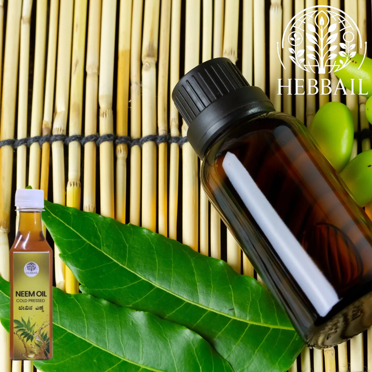 Pure Cold-Pressed Neem Oil | Hebbail Natural Wellness - Hebbail