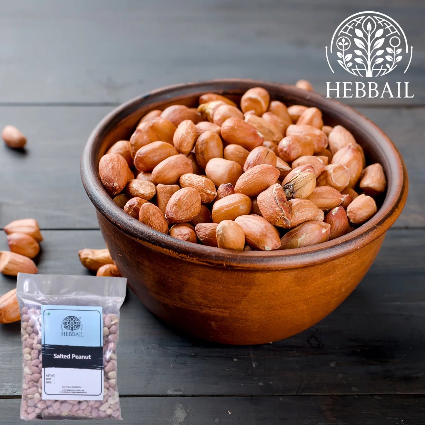 Salted Peanuts | Hebbail Classic Crunchy Snacks - Hebbail