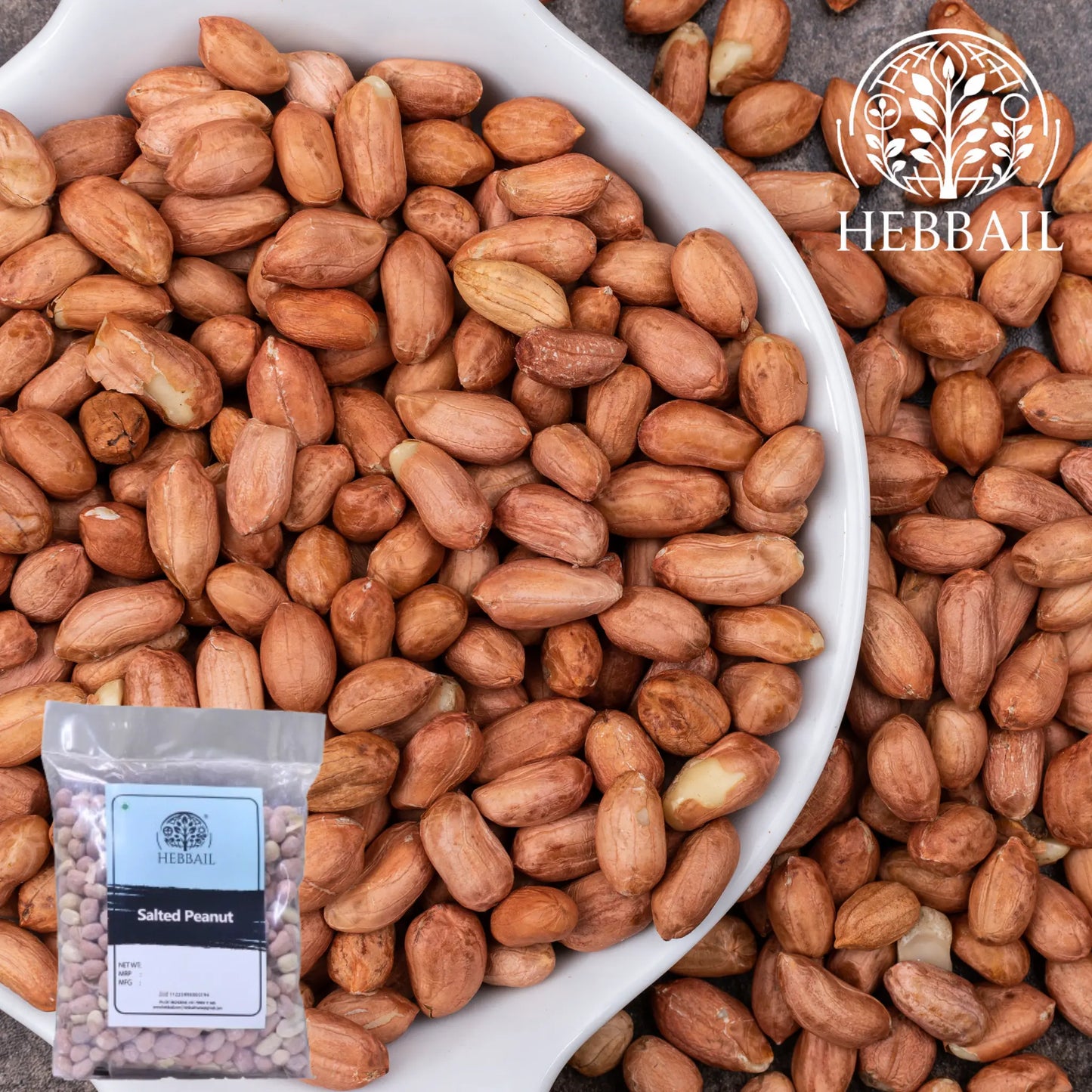 Salted Peanuts | Hebbail Classic Crunchy Snacks - Hebbail