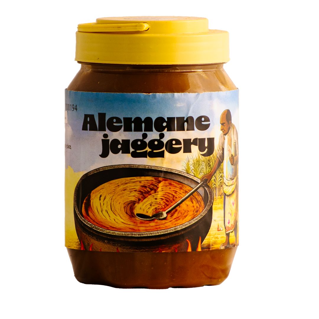 pure natural alemane bella semi liquid jaggery 1 kg (nore bella)