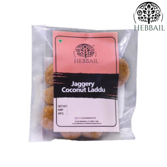 Traditional Coconut Ladoo with Jaggery | Hebbail Homemade Sweets - Hebbail