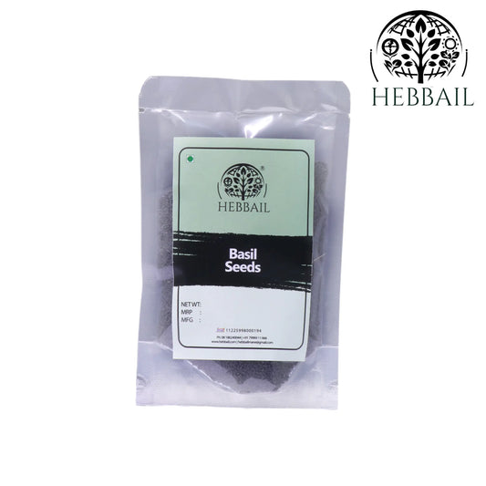 Premium Basil Seeds (Sabja) | Hebbail Natural Foods Hebbail