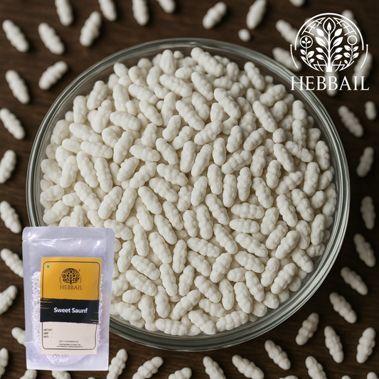 Sweet Saunf (Sugar-Coated Fennel Seeds) 100grm | Hebbail Traditional Mouth Freshener