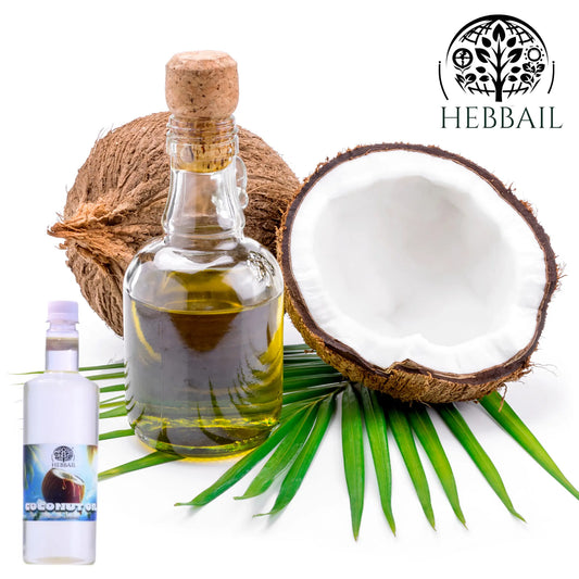 HEBBAIL Coconut Wooden Pressed Oil – 1 LTR | 100% Pure, Cold-Pressed & Unrefined Hebbail