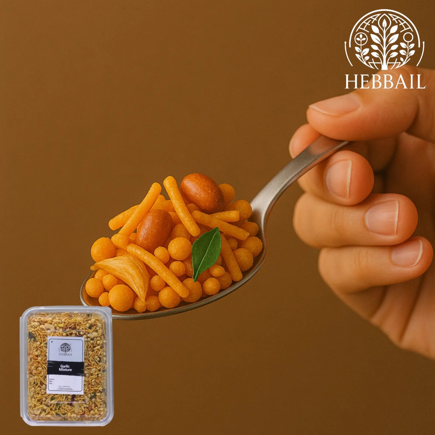 Hebbail Garlic Mixture | Crunchy & Flavorful Snack - Hebbail