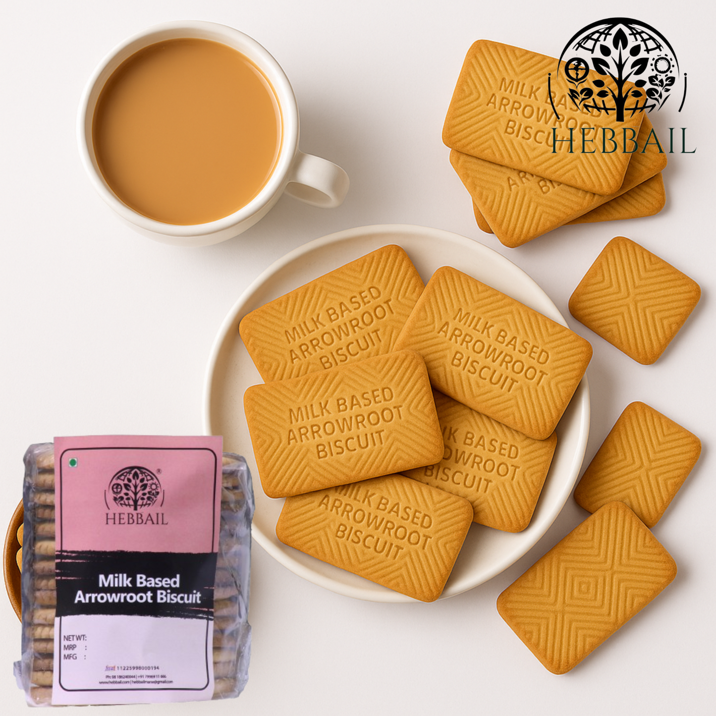 Arrowroot Milk Biscuits | Hebbail Healthy Baked Snacks