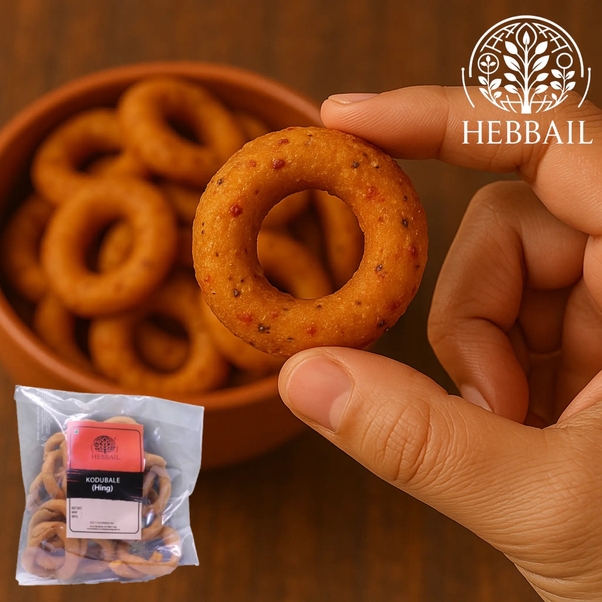 Hing Kodubale | Hebbail Traditional Crunchy Snacks - Hebbail