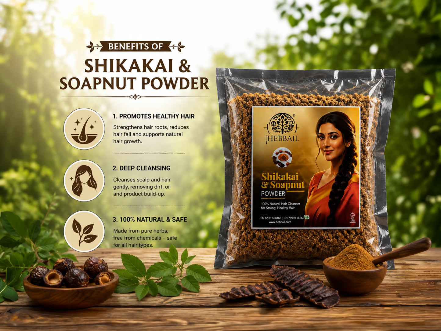 Shikakai & Soapnut Powder