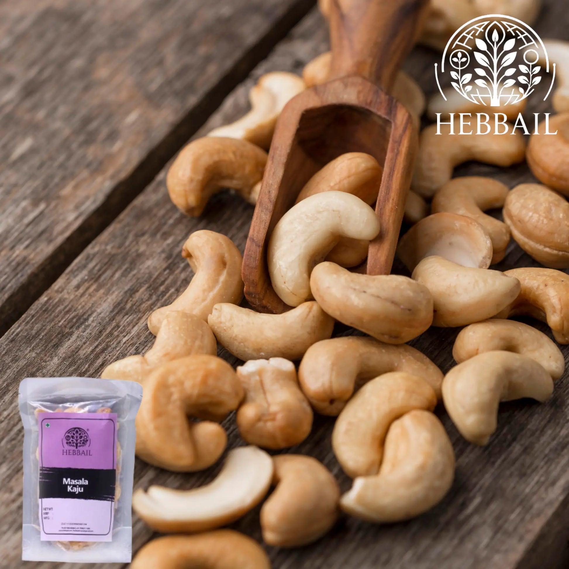 Masala Kaju (Spiced Cashews) | Hebbail Crunchy Snacks - Hebbail