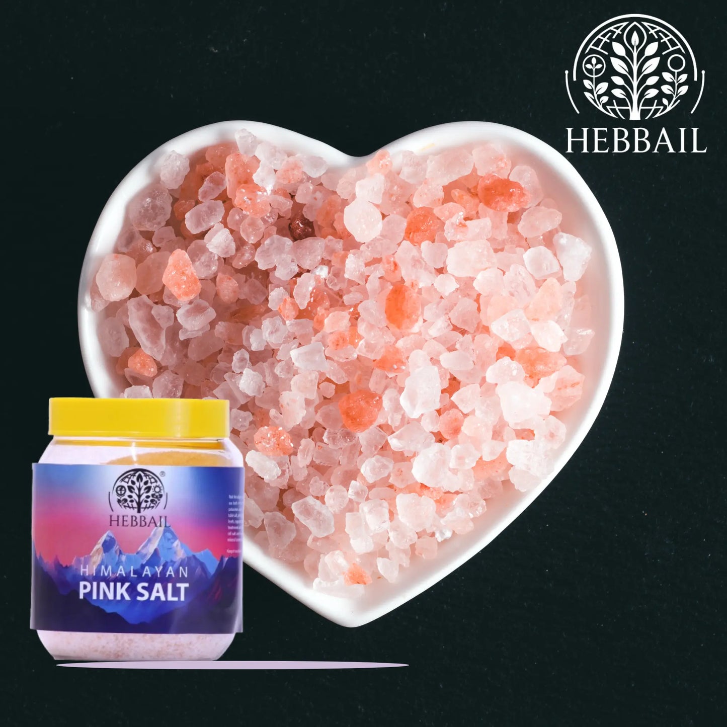 Natural Himalayan Pink Salt | Hebbail Mineral-Rich Seasoning Hebbail