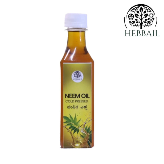 Pure Cold-Pressed Neem Oil | Hebbail Natural Wellness - Hebbail